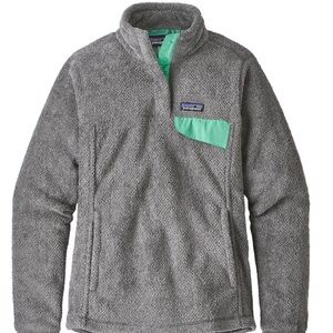 Like New Patagonia Women's Re-Tool Snap-T® Pullover size Medium Feather Grey